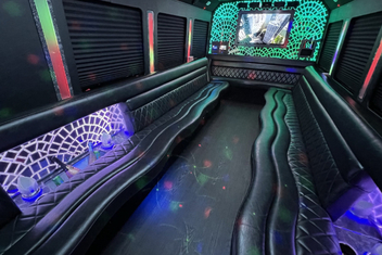 Overland Park Limo Bus Interior