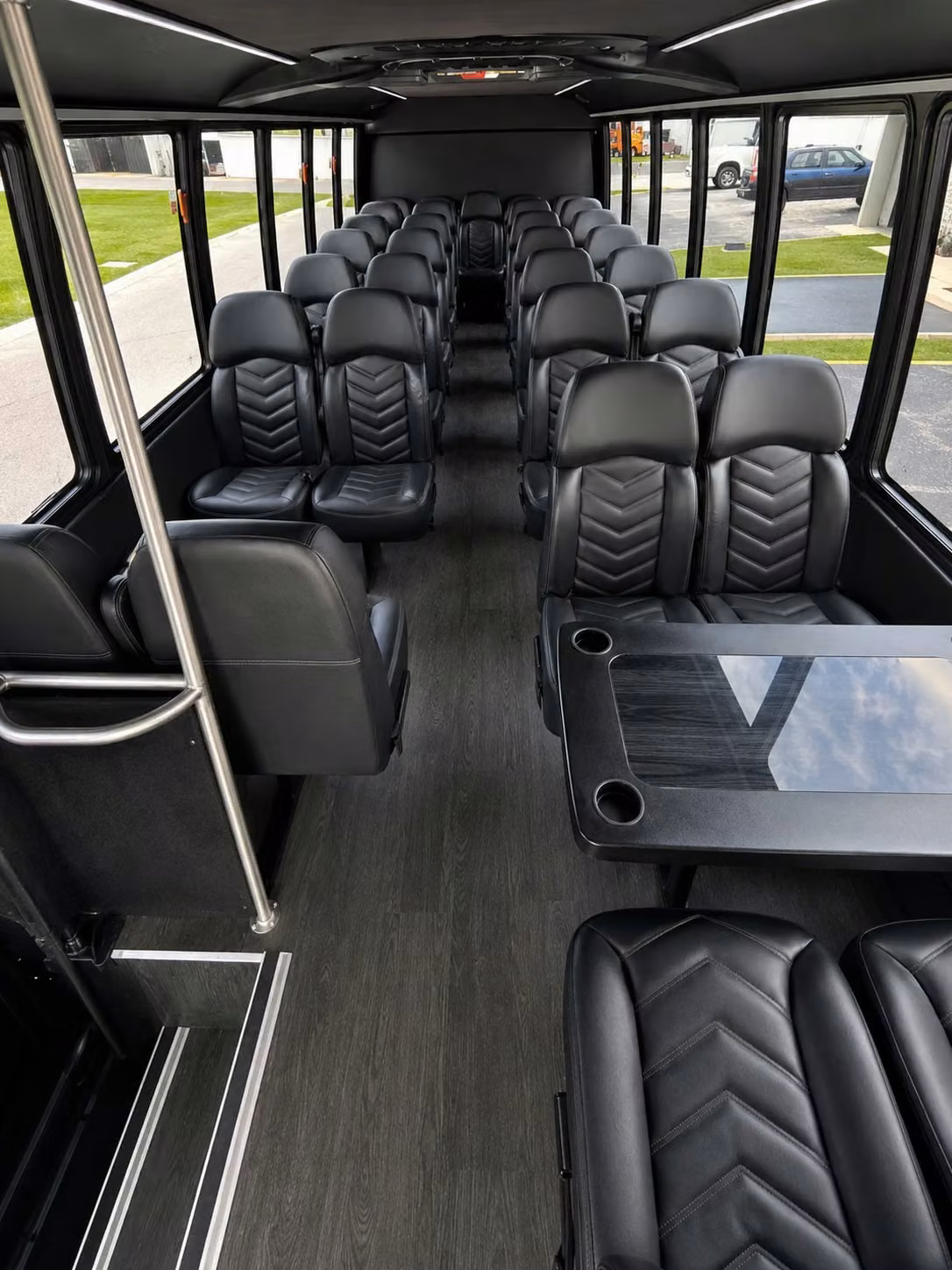 15 passenger minibus inside