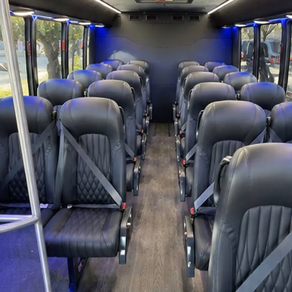 28 passenger minibus interior