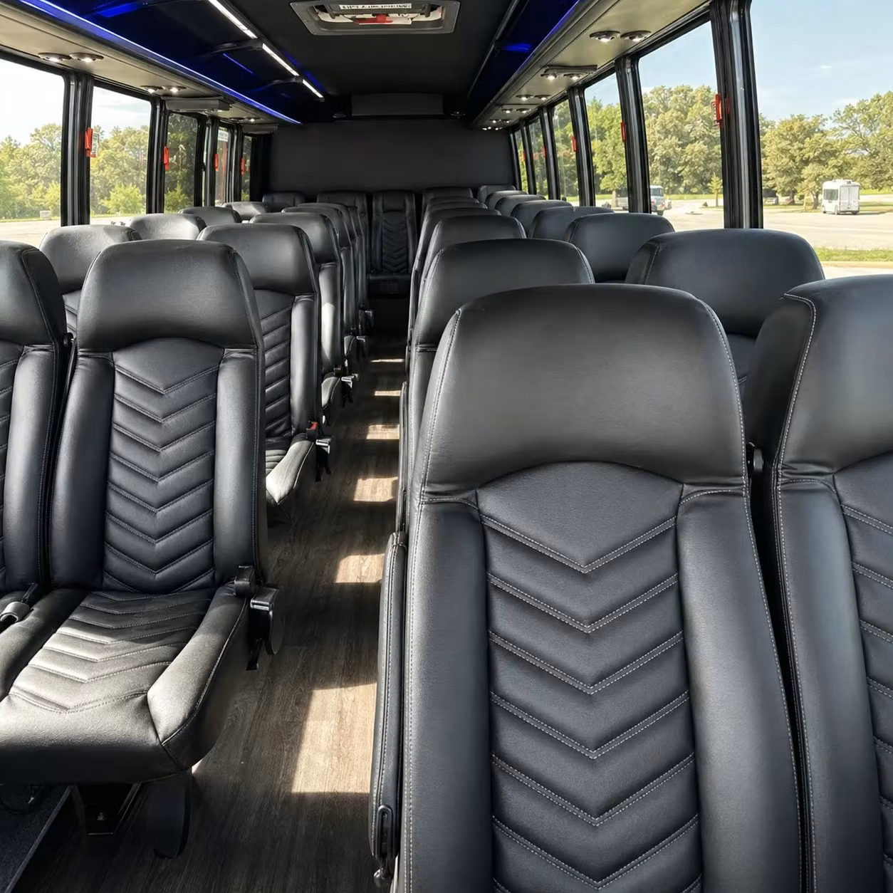 35 passenger minibus interior