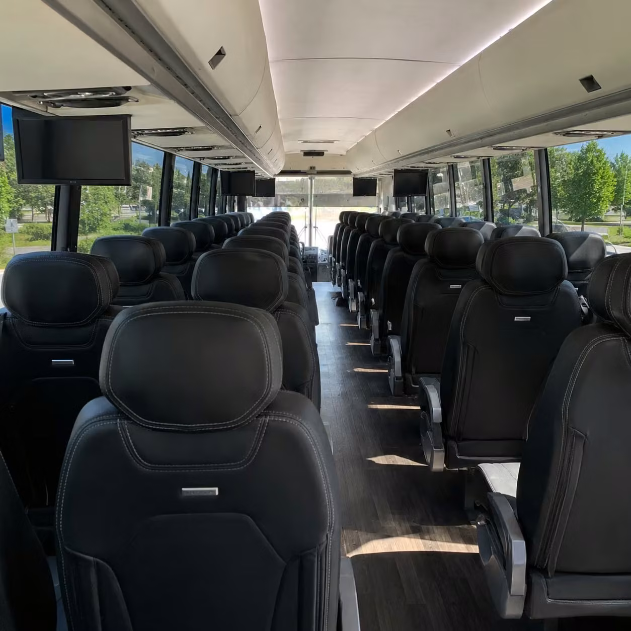 overland park charter bus interior gallery