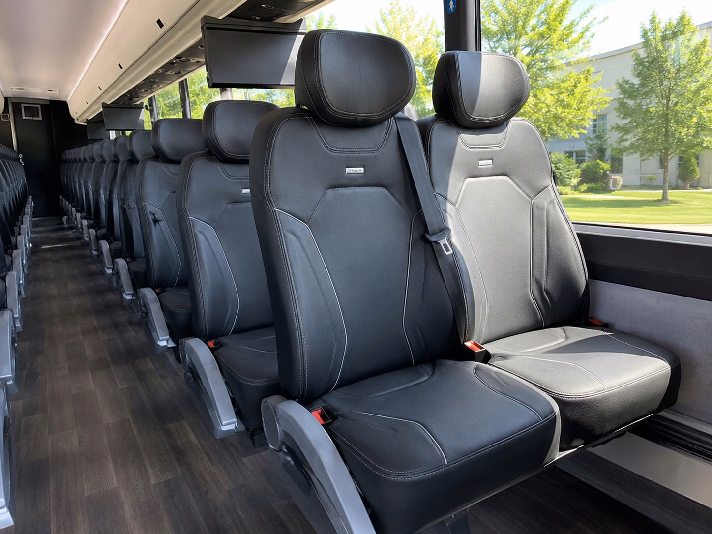 overland park charter bus rental inside
