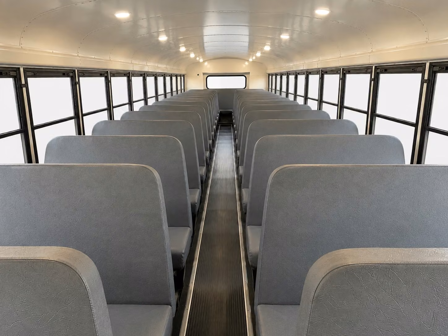 school bus inside